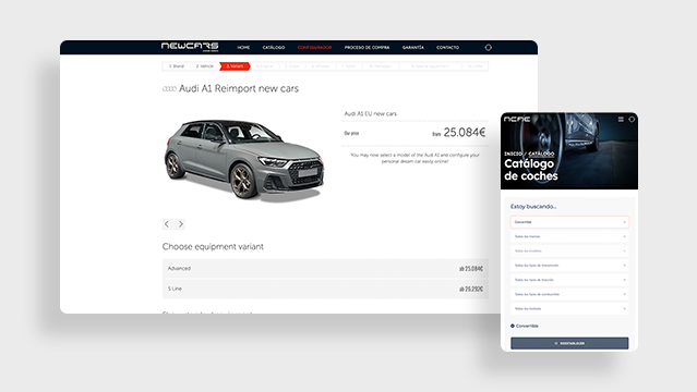 Website de venta de coches